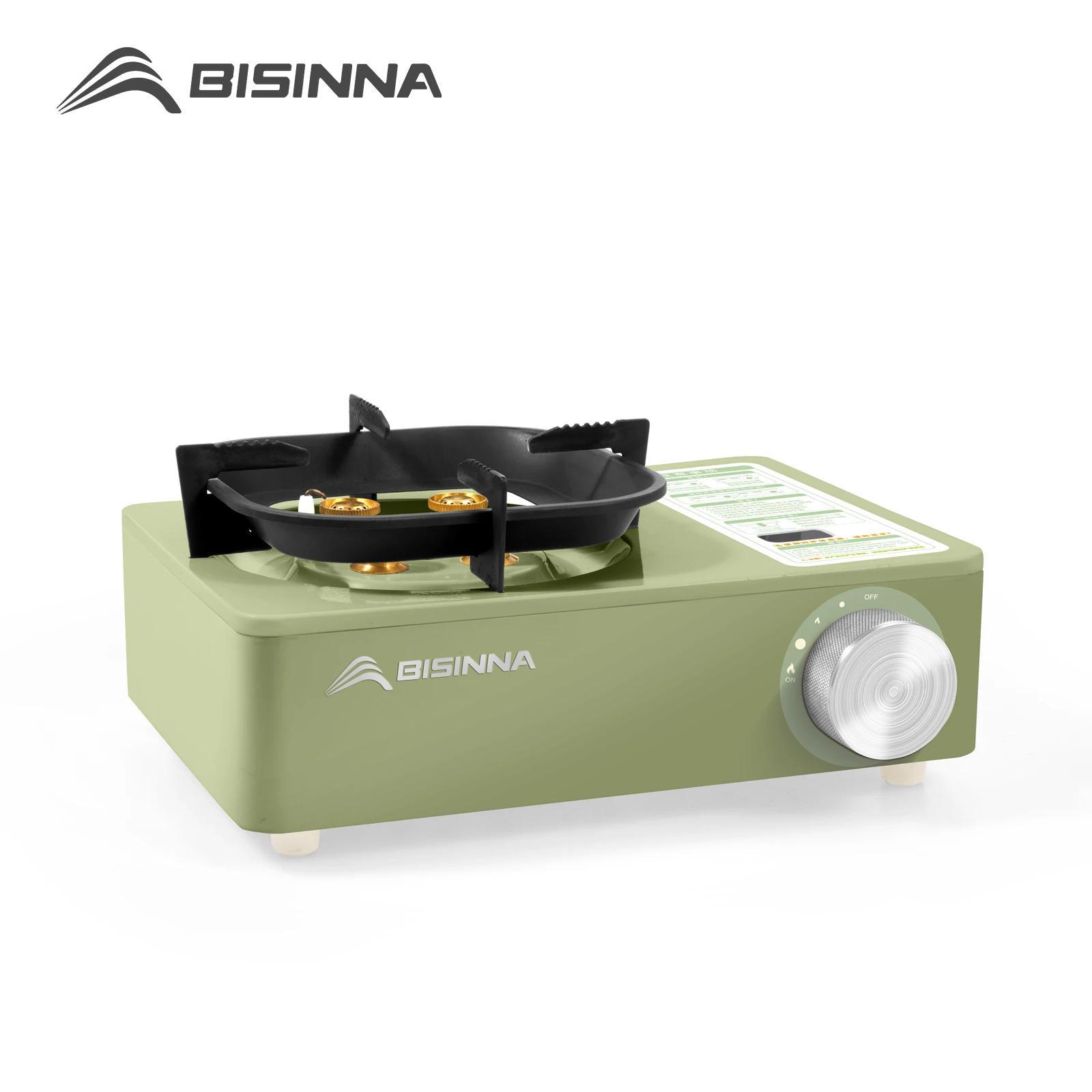 Портативна газова плита BISINNA Camping потужністю 5800 Вт — для пікніків, походів та трекінгу