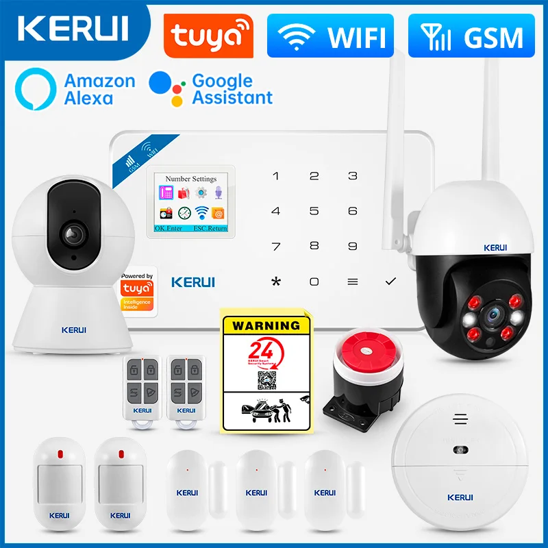 KERUI W181: домашня охоронна система з Wi‑Fi, GSM, датчиком руху та IP‑камерою