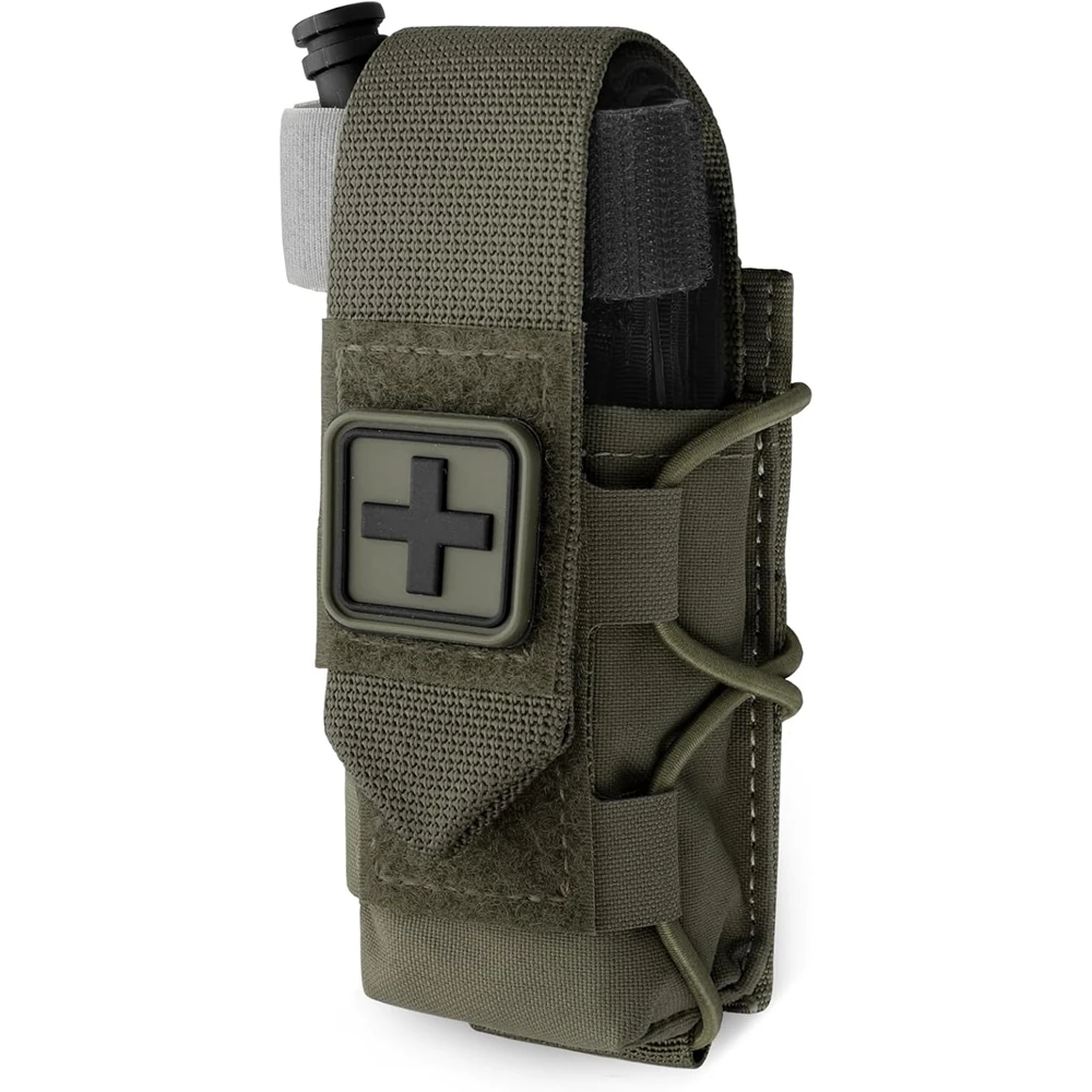 MOLLE держатель турнікета IFAK TQ — тактична медична сумка-холдер з Cross Patch/Bungee Cord