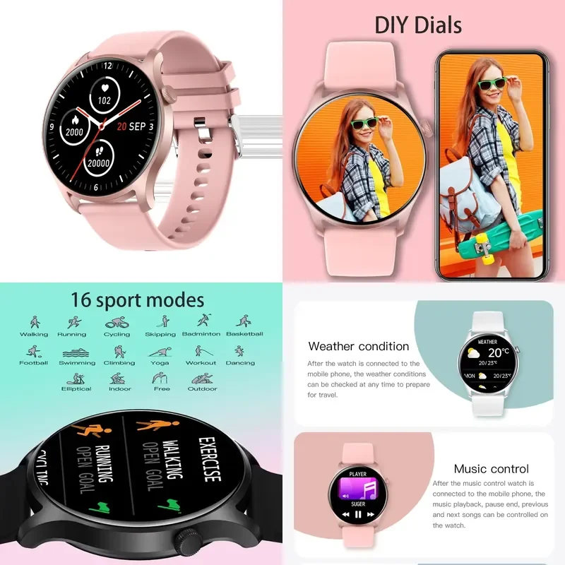 SENBONO MAX8 — смарт-годинник з музикою, фітнес‑трекером та моніторингом сну, IP67, для Android та iOS